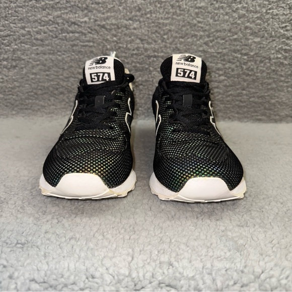 New Balance 574 WL574UBA Shoes Black Luminescent Mermaid Women's 8 Sneakers - Picture 5 of 10